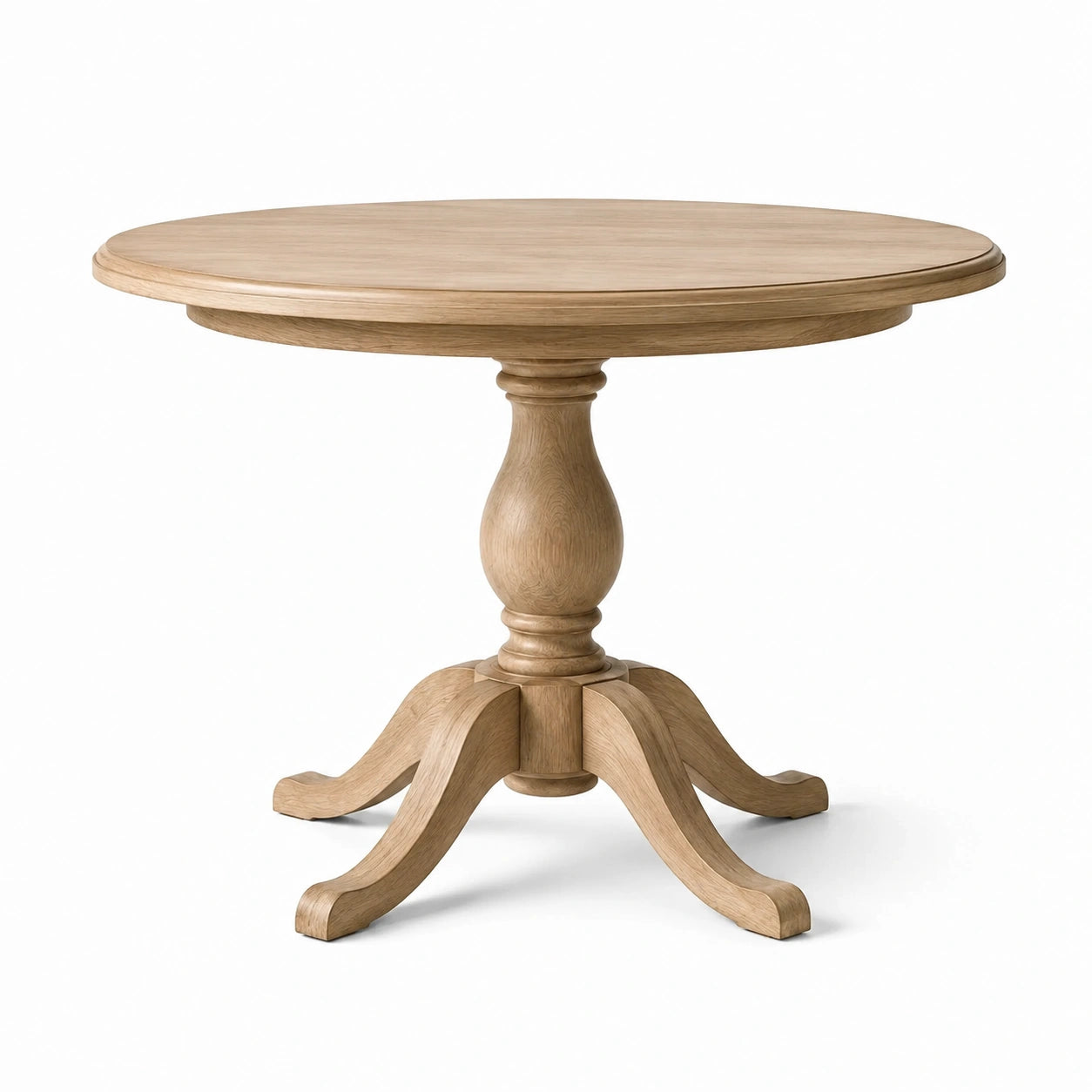 Table ronde en chêne naturel 100 cm