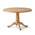 Table ronde en bois de chêne 120 cm